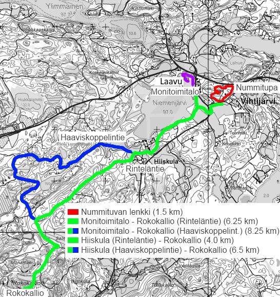 Hiihtoladut ja ulkoilureitit - Vihtijärven Uhka ry